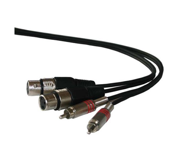 Cablu 2rca tata/2xlr mama 3m
