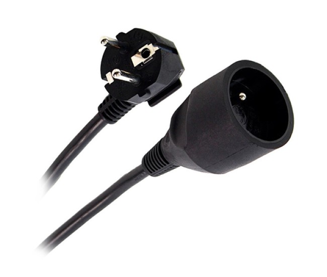 Cablu extensie(cupla) 20m (3gx1.5mm) - negru Cablu extensie(cupla) 20m (3gx1.5mm) - negru