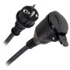 Cablu extensie(cupla) 10m (3gx1.5mm) ip44 - negru Cablu extensie(cupla) 10m (3gx1.5mm) ip44 - negru