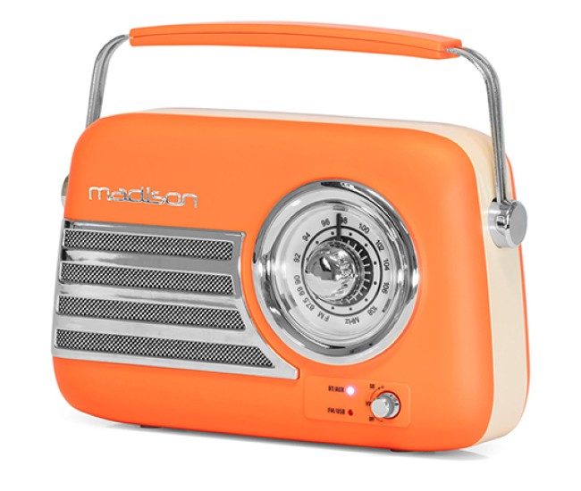 Radio fm portabil nostalgia 30w cu functie or-mat Radio fm portabil nostalgia 30w cu functie or-mat