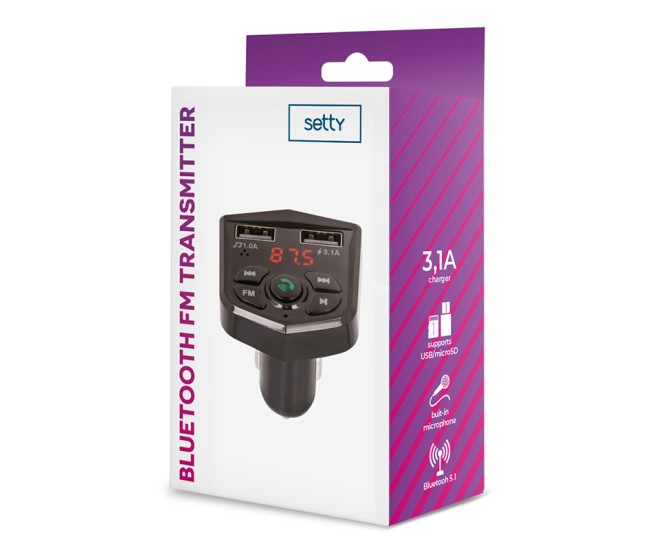 Modulator fm cu bluetooth tfm-03