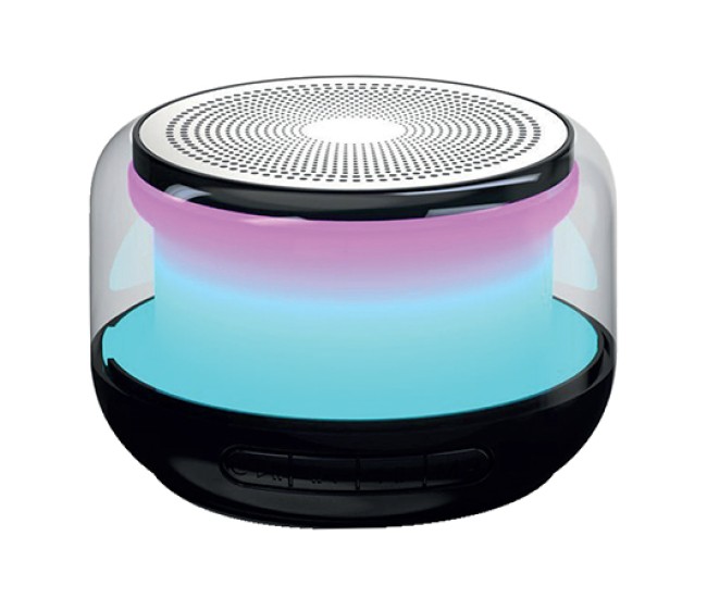 Boxa bluetooth 5w cu rgb si fm - negru
