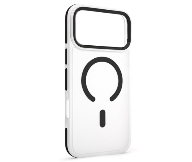 Husa protectie mag case iphone 17 pro max - transparent/negru Husa protectie mag case iphone 17 pro max - transparent/negru