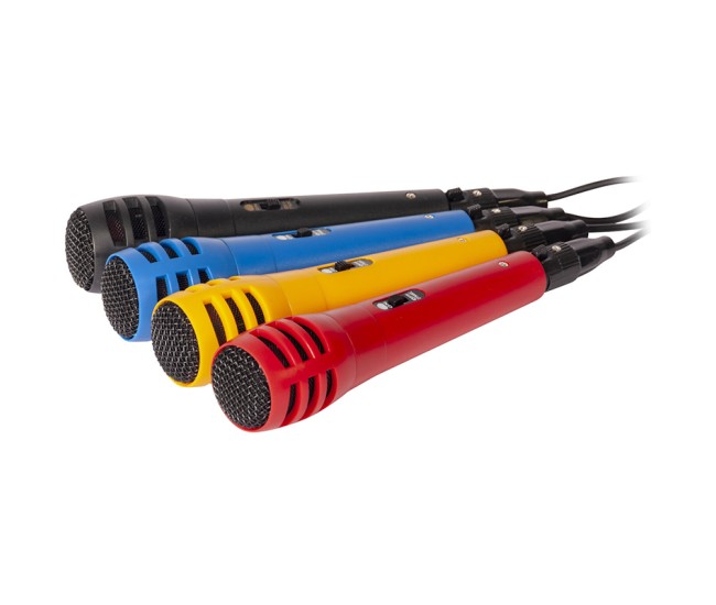 Set 4 microfoane diverse culori Set 4 microfoane diverse culori