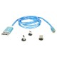 Cablu 1m 3in1 tip c/iphone/micro usb iluminat led albastru Cablu 1m 3in1 tip c/iphone/micro usb iluminat led albastru