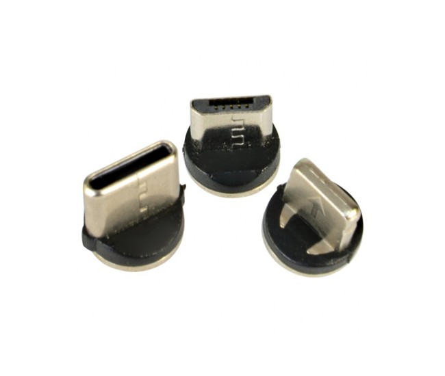 Cablu 1m 3in1 tip c/iphone/micro usb iluminat led albastru Cablu 1m 3in1 tip c/iphone/micro usb iluminat led albastru