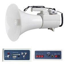 Megafon profesional 45w cu usb/sd + sirena Megafon profesional 45w cu usb/sd + sirena