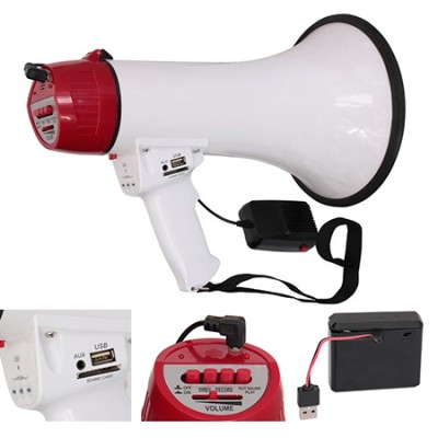 Megafon 35w usb inregistrare + acumulator + sirena