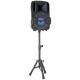 Boxa activa 8/20cm 15w iluminat led cu bt/usb/msd/fm + stand + microfon Boxa activa 8/20cm 15w iluminat led cu bt/usb/msd/fm + stand + microfon