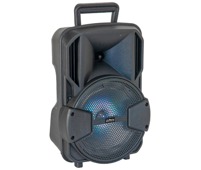 Boxa activa 8/20cm 15w iluminat led cu bt/usb/msd/fm + stand + microfon Boxa activa 8/20cm 15w iluminat led cu bt/usb/msd/fm + stand + microfon