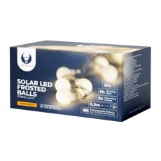Ghirlanda cu incarcare solara 6.5m 30 becuri 3000k