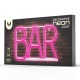 Reclama luminoasa neon led lumina roz model bar Reclama luminoasa neon led lumina roz model bar