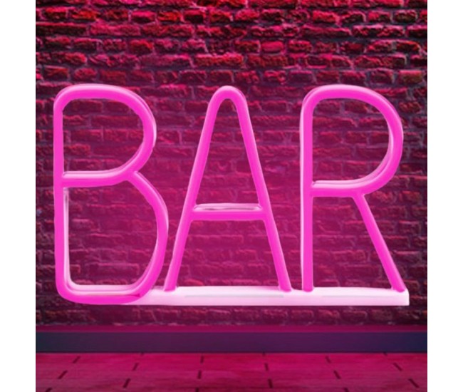 Reclama luminoasa neon led lumina roz model bar Reclama luminoasa neon led lumina roz model bar