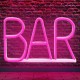 Reclama luminoasa neon led lumina roz model bar Reclama luminoasa neon led lumina roz model bar