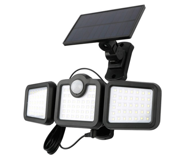 Lampa led cu incarcare solara si senzor de miscare 10w 6000k