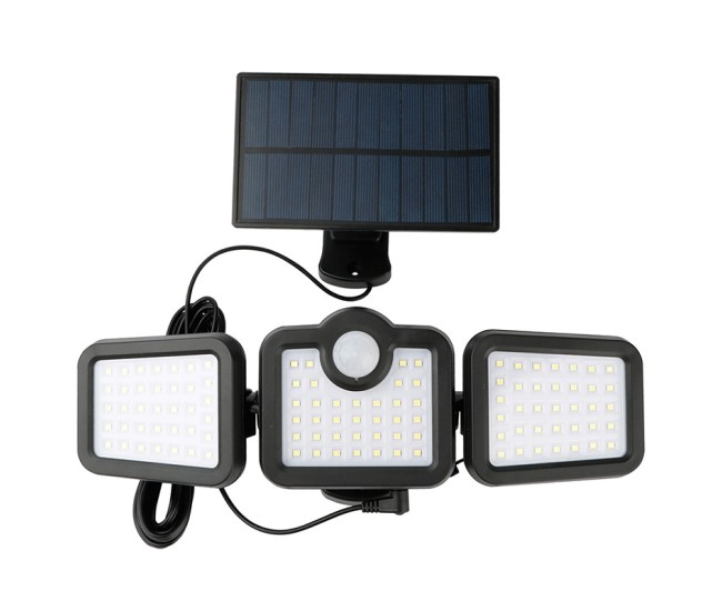 Lampa led cu incarcare solara si senzor de miscare 10w 6000k
