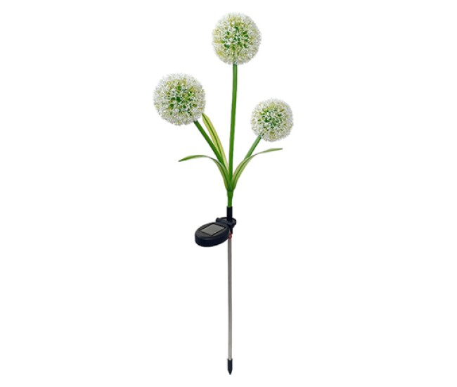 Lampa led incarcare solara 3000k model floare de usturoi