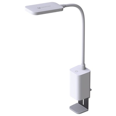 Lampa led de birou 6w cu prindere de masa/birou - alb