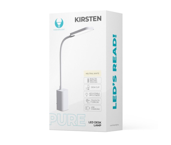 Lampa led de birou 6w cu prindere de masa/birou - alb Lampa led de birou 6w cu prindere de masa/birou - alb