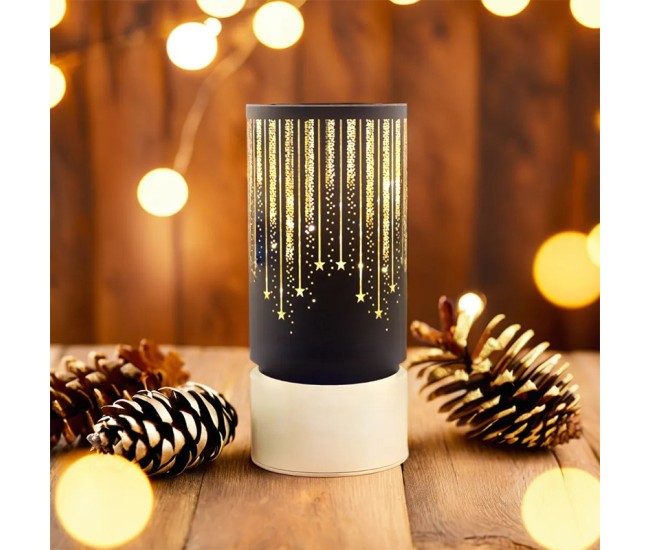 Lampa led model craciun - negru/auriu Lampa led model craciun - negru/auriu