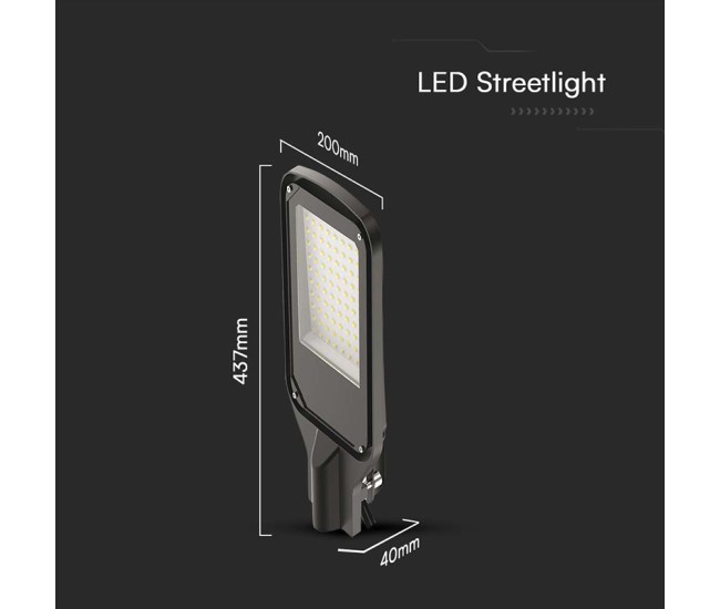 Corp iluminat stradal led 100w 4000k - negru Corp iluminat stradal led 100w 4000k - negru