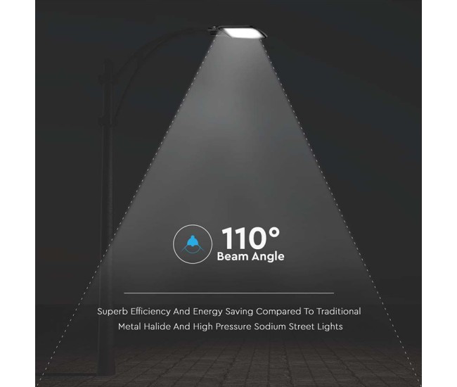 Corp iluminat stradal led 100w 6500k - negru Corp iluminat stradal led 100w 6500k - negru