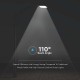 Corp iluminat stradal led 100w 6500k - negru Corp iluminat stradal led 100w 6500k - negru