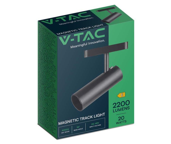 Corp led magnetic 20w 3000k - negru Corp led magnetic 20w 3000k - negru