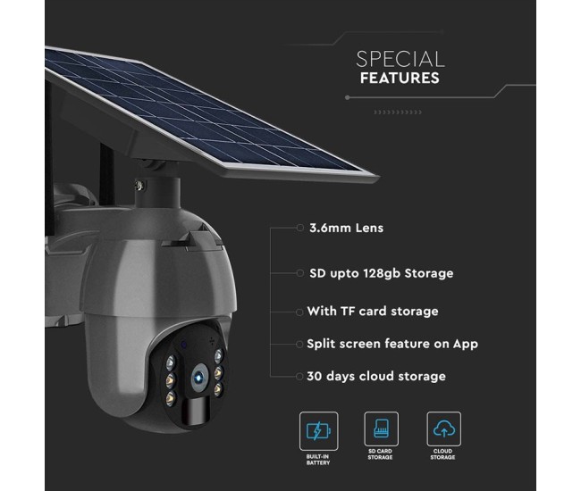 Camera hd solara smart wifi - negru Camera hd solara smart wifi - negru