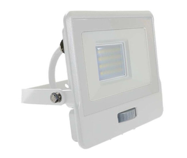 Reflector led smd 20w 400k ip65 cu senzor miscare - alb Reflector led smd 20w 400k ip65 cu senzor miscare - alb