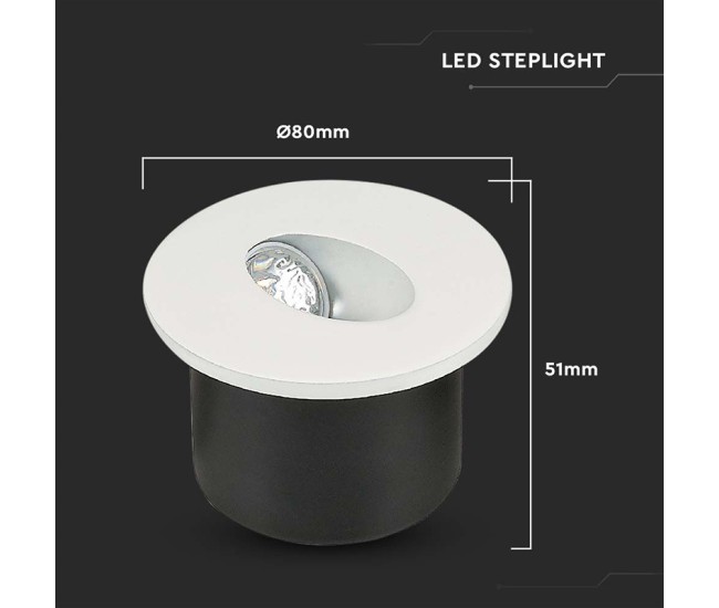 Spot led steplight 3w 4000k alb neutru