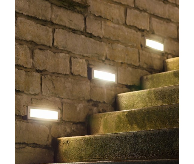 Corp iluminat led pentru scari 3w 4000k alb neutru - alb