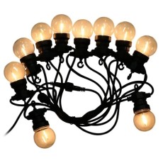 Ghirlanda led 5m 10 becuri  0.4w / bec 3000k