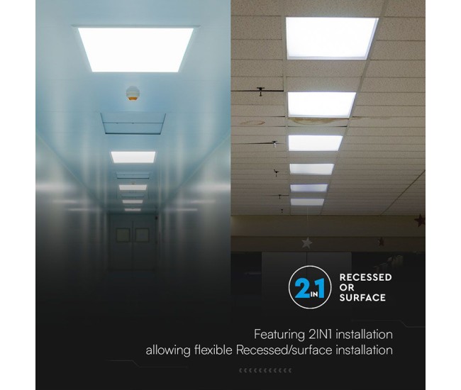 Panou led 36w 2in1 60cm x 60cm 3960lm 4000k alb neutru, cip samsung Panou led 36w 2in1 60cm x 60cm 3960lm 4000k alb neutru, cip samsung
