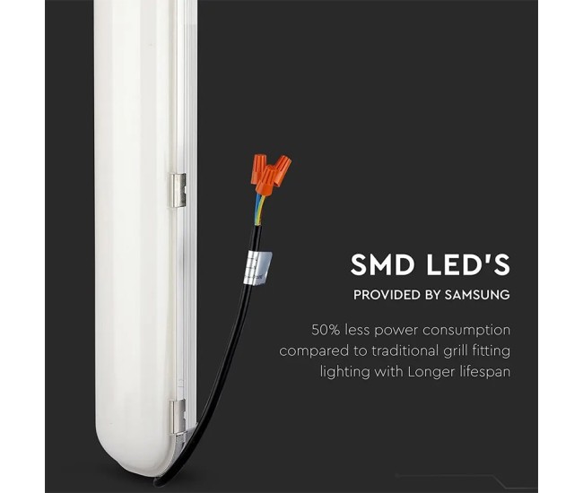 Corp iluminat led 150cm 70w a++ ip65 6500k alb rece, cip samsung Corp iluminat led 150cm 70w a++ ip65 6500k alb rece, cip samsung