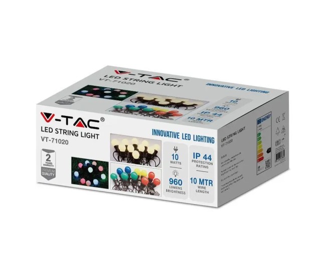 Sir iluminat festiv ip44 10m 0.5w x 20 6000k alb rece Sir iluminat festiv ip44 10m 0.5w x 20 6000k alb rece