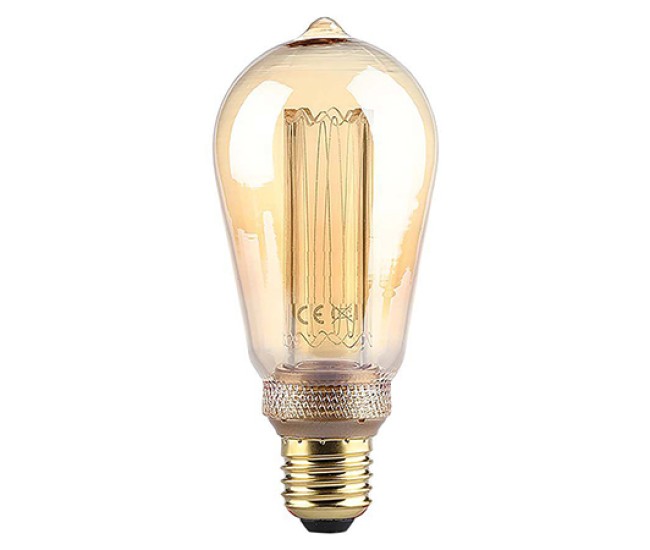 Bec led st64 e27 4w cu filament1800k model edison Bec led st64 e27 4w cu filament1800k model edison