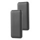 Power bank 10000mah cu cablu 30cm tip c - negru Power bank 10000mah cu cablu 30cm tip c - negru
