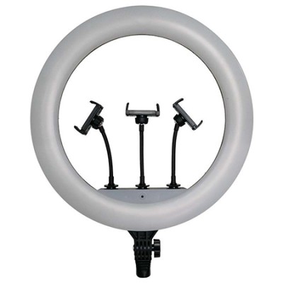 Selfie ring light 55w cu trepied si suport 3 telefoane