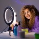 Selfie ring light 10 cu trepied Selfie ring light 10 cu trepied