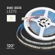 Banda led smd2835 running 10w/m 24v ip20 3000k 10m