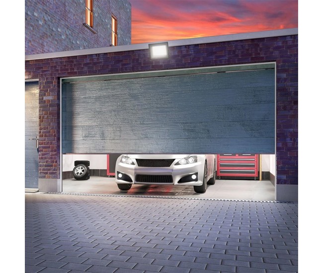 Reflector led smd 100w 3in1 ip65 cablu - gri Reflector led smd 100w 3in1 ip65 cablu - gri