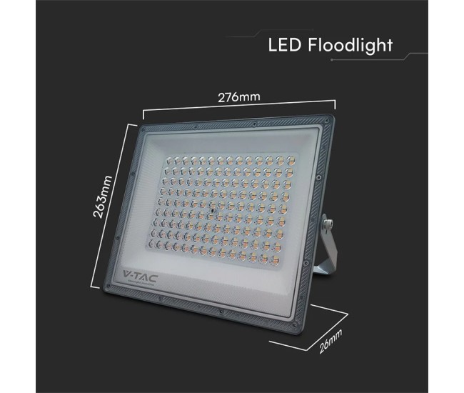 Reflector led smd 100w 3in1 ip65 cablu - gri Reflector led smd 100w 3in1 ip65 cablu - gri