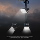 Reflector cu incarcare solara 10w 1500lm 4000+6400k - negru Reflector cu incarcare solara 10w 1500lm 4000+6400k - negru