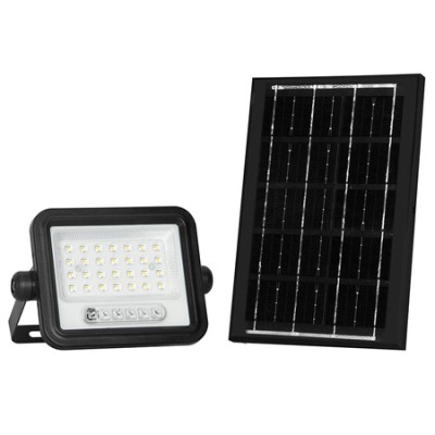 Reflector cu incarcare solara 50w 1200lm 7in1 - negru Reflector cu incarcare solara 50w 1200lm 7in1 - negru