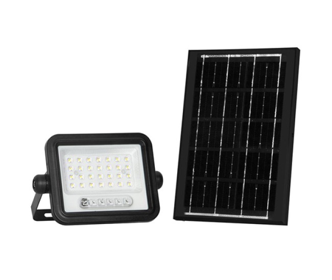 Reflector cu incarcare solara 50w 1200lm 7in1 - negru Reflector cu incarcare solara 50w 1200lm 7in1 - negru
