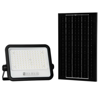 Reflector cu incarcare solara 200w 7in1 - negru Reflector cu incarcare solara 200w 7in1 - negru