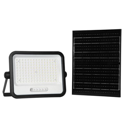 Reflector cu incarcare solara 300w 7in1 - negru Reflector cu incarcare solara 300w 7in1 - negru