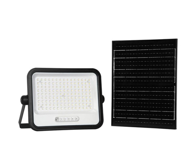 Reflector cu incarcare solara 300w 7in1 - negru Reflector cu incarcare solara 300w 7in1 - negru