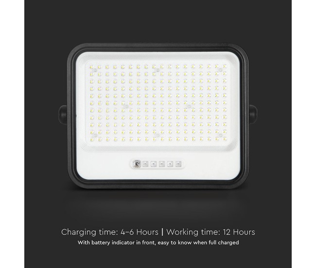 Reflector cu incarcare solara 400w 7in1 - negru Reflector cu incarcare solara 400w 7in1 - negru